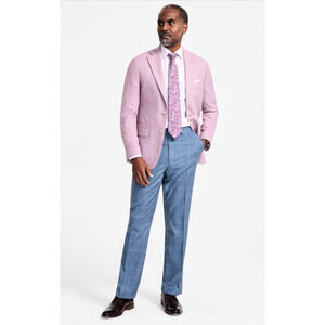 Tallia Men Slim Fit Wool Blend Sport Coat Lilac Size 46L